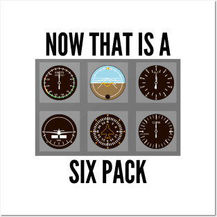 Now That is a Six Pack // Airplane Pilot Posters and Art